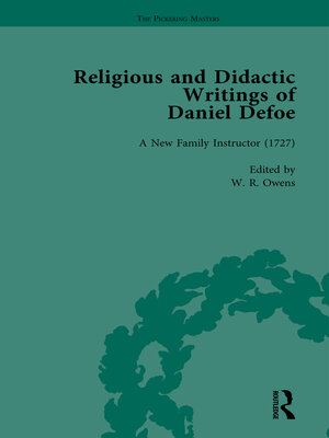 cover image of Religious and Didactic Writings of Daniel Defoe, Part I Vol 3
